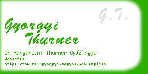 gyorgyi thurner business card